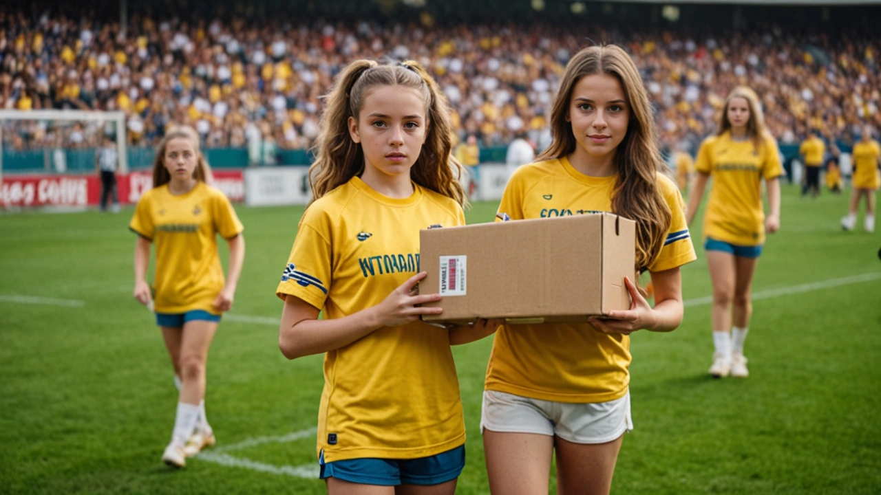 Las hijas de Ángel Di María hacen historia entregando el balón en la final de la Copa América 2024