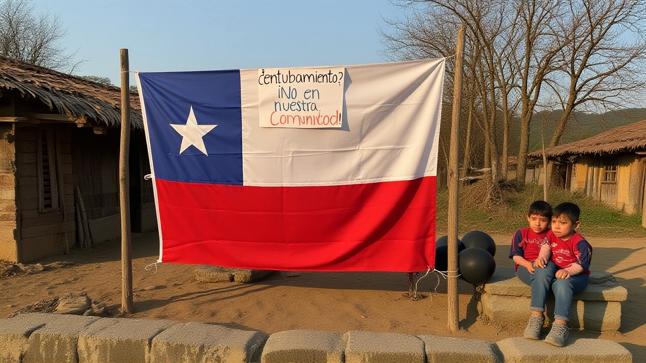 Vecinos de Monte Patria protestan contra el entubamiento del Canal Cogotí